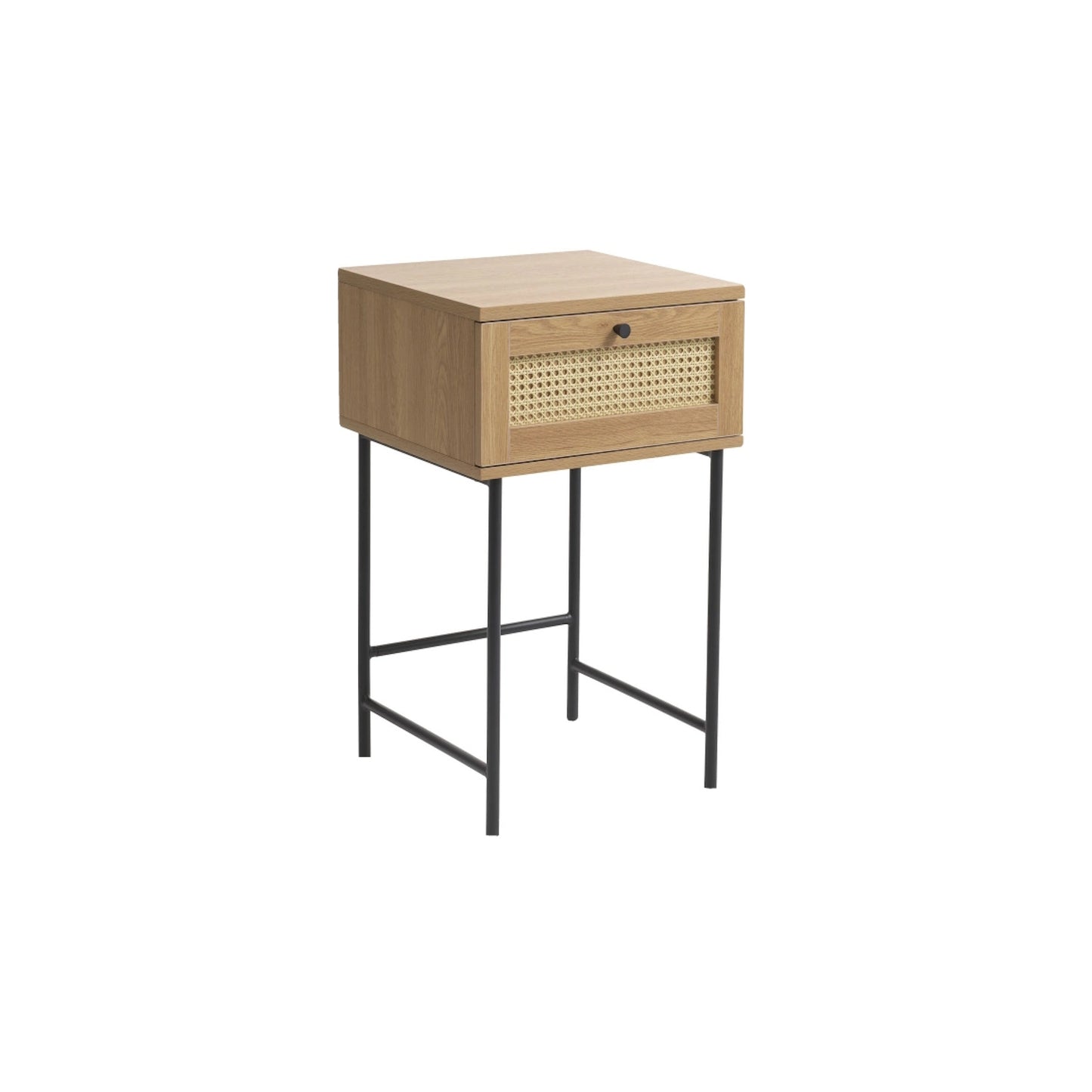 Velador rattan industrial QUILLEN - vista frontal