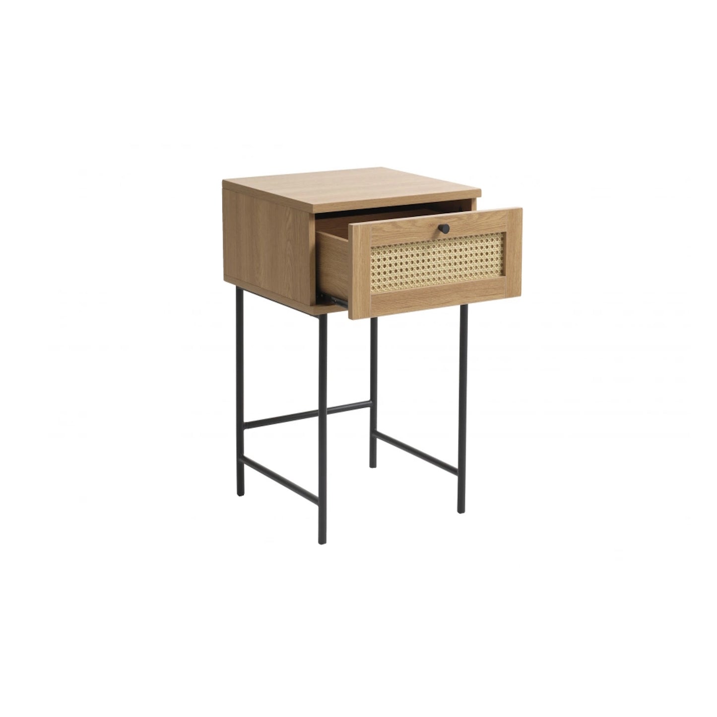 Velador rattan industrial QUILLEN - detalle rattan