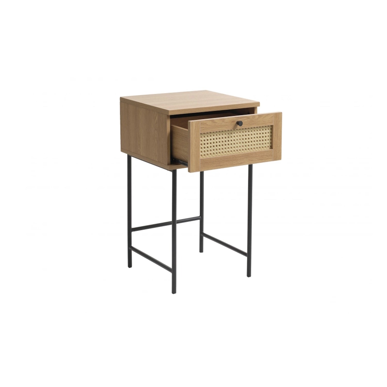 Velador rattan industrial QUILLEN - detalle rattan