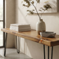 Banqueta Industrial EMMEN Tono Arena en Fierro y Madera - Fabricada en Chile, Llega Armada