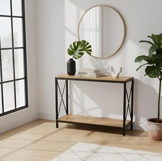 Arrimo de roble estilo industrial, Modelo GRANADA