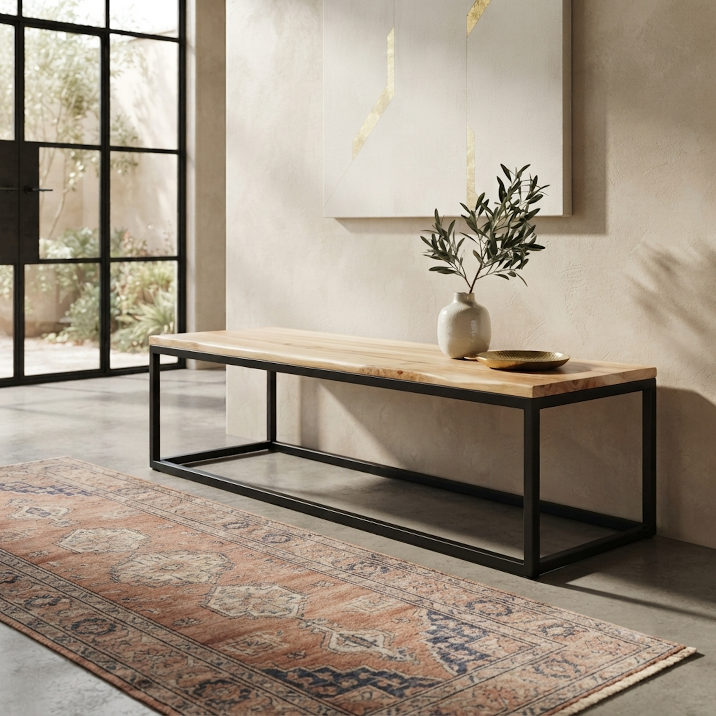 Banqueta Industrial de roble  BUCAREST - Fabricada en Chile, Llega Armada