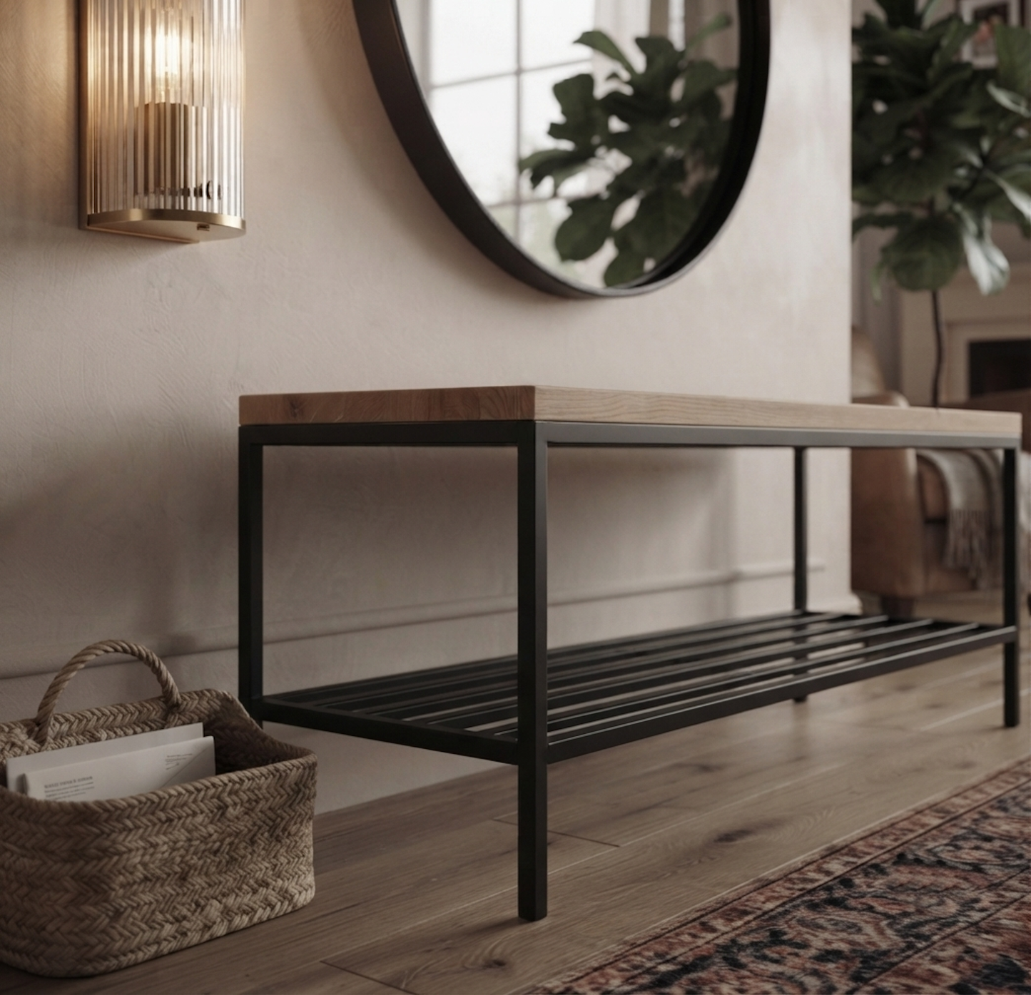Banqueta Industrial OTAWA en Roble - Fabricada en Chile, Llega Armada