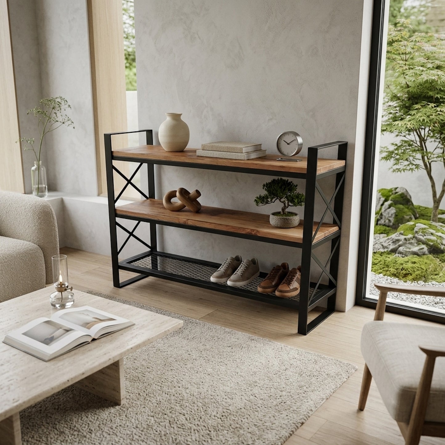 Arrimo Industrial VENETTI en Roble - Fabricado en Chile, Llega Armado